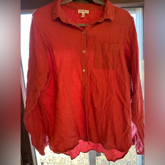 Jessica Simpson Button Up Blouse Size XL - Picture 6 of 7